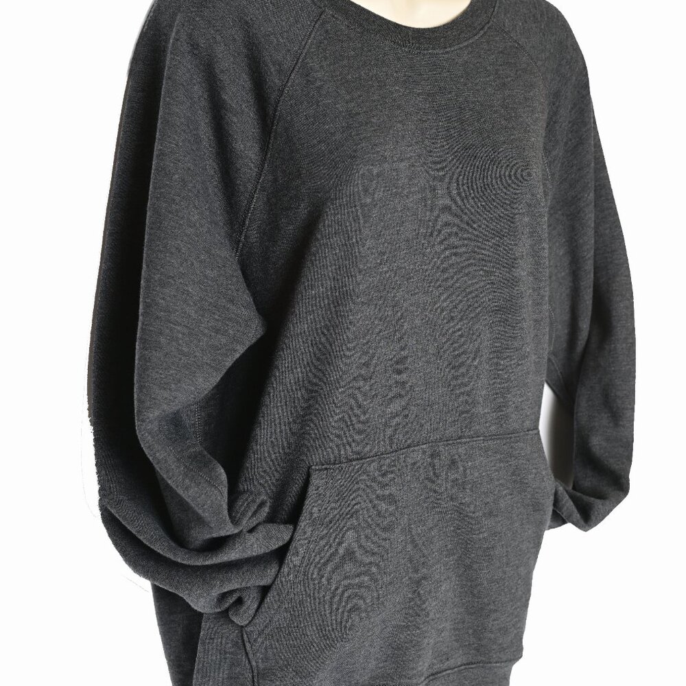 J.CREW Vintage Unisex Gray Sweatshirt , Size Large with Front Pocket - Picture 5 of 7